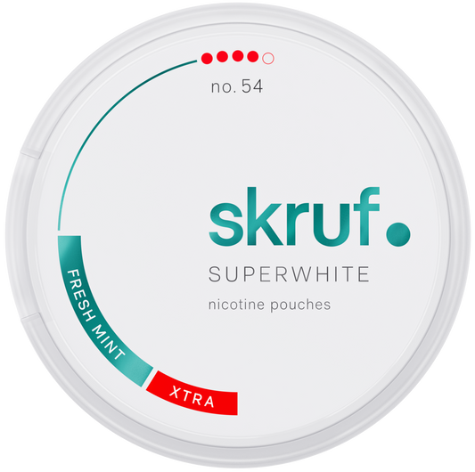 Skruf Superwhite No54 Fresh Mint Xtra Strong