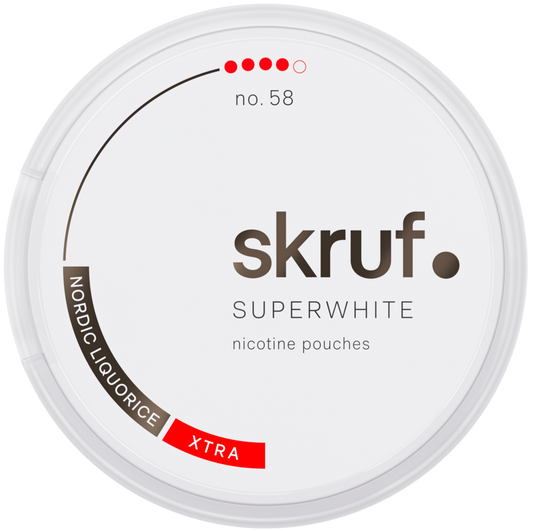 Skruf Superwhite no58 Nordic Liquorice Xtra